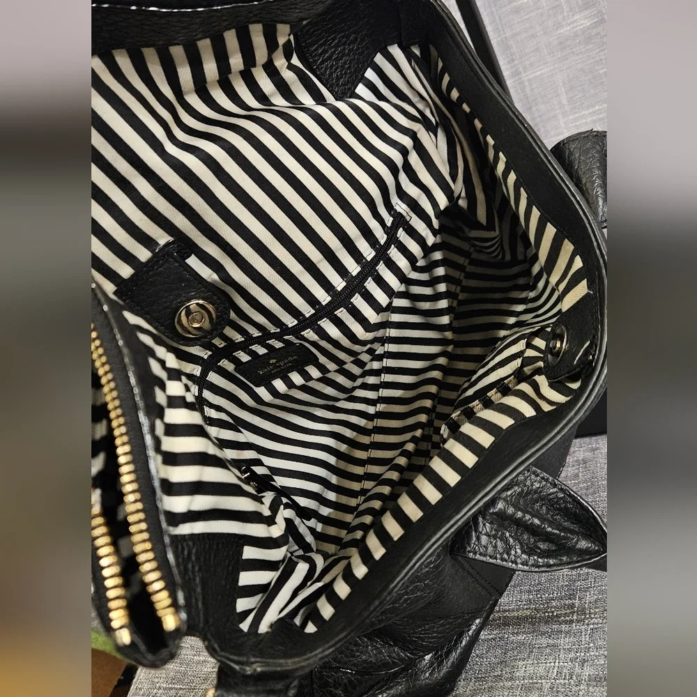 Kate Spade Black Textured Purse